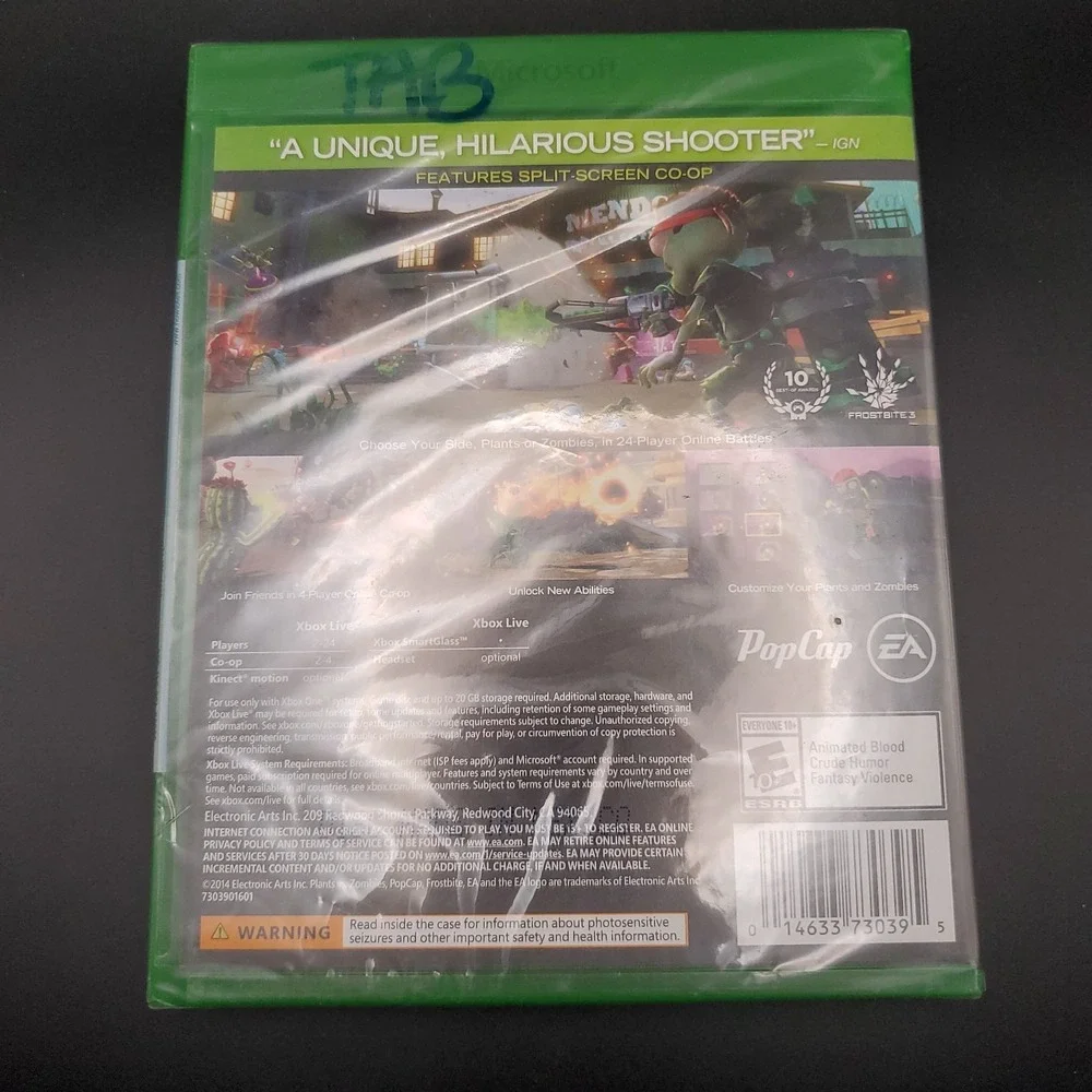 Plants vs. Zombies: Garden Warfare (Microsoft Xbox One, 2014) Brand New Sealed
